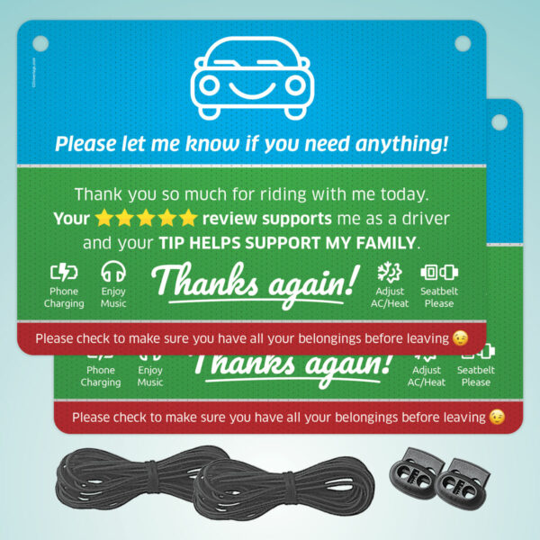 Rideshare Tip Signs